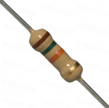 15K Ohm 0.5W Carbon Film Resistor 5% - Medium Quality (Min Order Quantity 1pc for this Product)