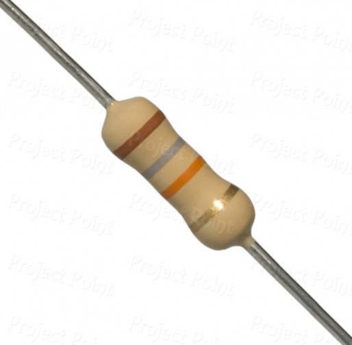 18K Ohm 0.5W Carbon Film Resistor 5% - High Quality (Min Order Quantity 1 pc for this Product)