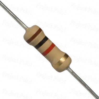 1K Ohm 0.5W Carbon Film Resistor 5% - Medium Quality (Min Order Quantity 1pc for this Product)