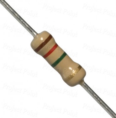 1.2M Ohm 0.5W Carbon Film Resistor 5% - Medium Quality (Min Order Quantity 1pc for this Product)