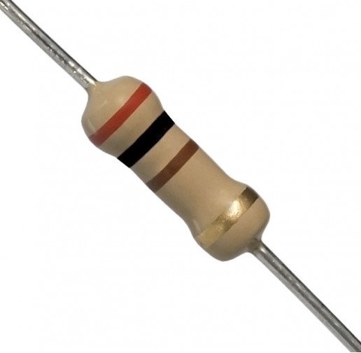 200 Ohm 0.5W Carbon Film Resistor 5% - High Quality (Min Order Quantity 1 pc for this Product)