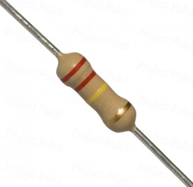 220K Ohm 0.5W Carbon Film Resistor 5% - Medium Quality (Min Order Quantity 1pc for this Product)