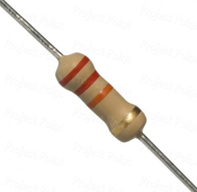 22K Ohm 0.5W Carbon Film Resistor 5% - Medium Quality (Min Order Quantity 1pc for this Product)