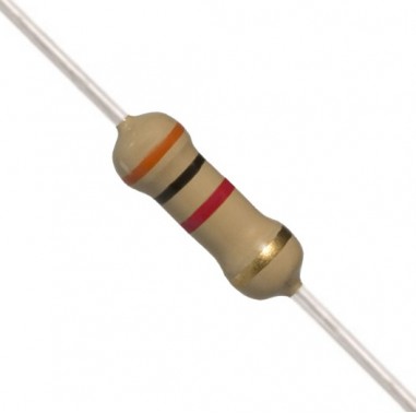 3K Ohm 0.5W Carbon Film Resistor 5% - Medium Quality (Min Order Quantity 1pc for this Product)