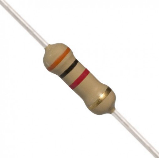 3K Ohm 0.5W Carbon Film Resistor 5% - High Quality (Min Order Quantity 1 pc for this Product)