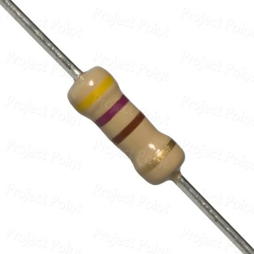 470 Ohm 0.5W Carbon Film Resistor 5% - High Quality (Min Order Quantity 1 pc for this Product)