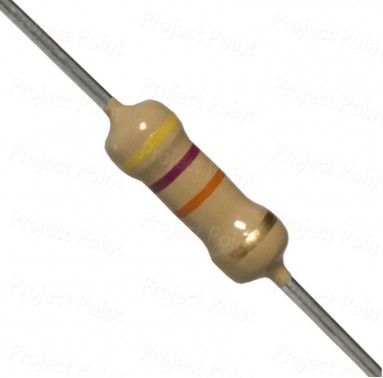 47K Ohm 0.5W Carbon Film Resistor 5% - Medium Quality (Min Order Quantity 1pc for this Product)