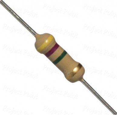 4.7M Ohm 0.5W Carbon Film Resistor 5% - Medium Quality (Min Order Quantity 1pc for this Product)