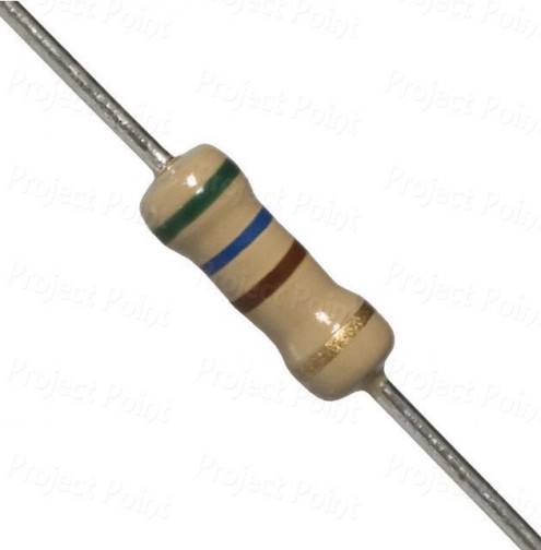 560 Ohm 0.5W Carbon Film Resistor 5% - High Quality (Min Order Quantity 1 pc for this Product)