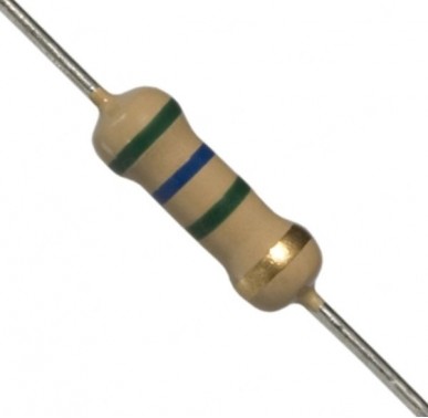 5.6M Ohm 0.5W Carbon Film Resistor 5% - Medium Quality (Min Order Quantity 1pc for this Product)