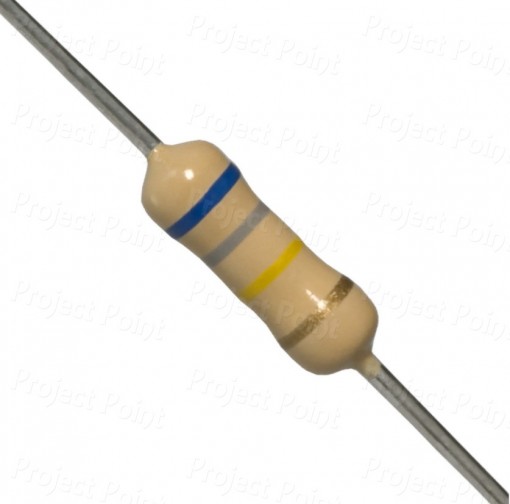 680K Ohm 0.5W Carbon Film Resistor 5% - High Quality (Min Order Quantity 1 pc for this Product)