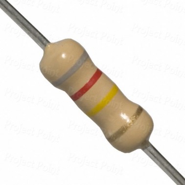 820K Ohm 0.5W Carbon Film Resistor 5% - Medium Quality (Min Order Quantity 1pc for this Product)