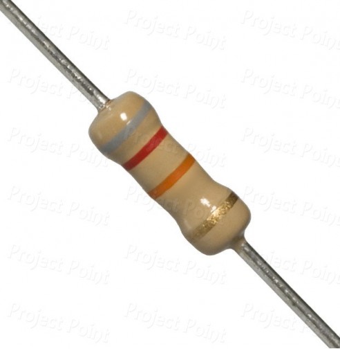 82K Ohm 0.5W Carbon Film Resistor 5% - High Quality (Min Order Quantity 1 pc for this Product)