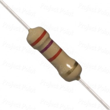 2.7K Ohm 0.5W Carbon Film Resistor 5% - Medium Quality (Min Order Quantity 1pc for this Product)