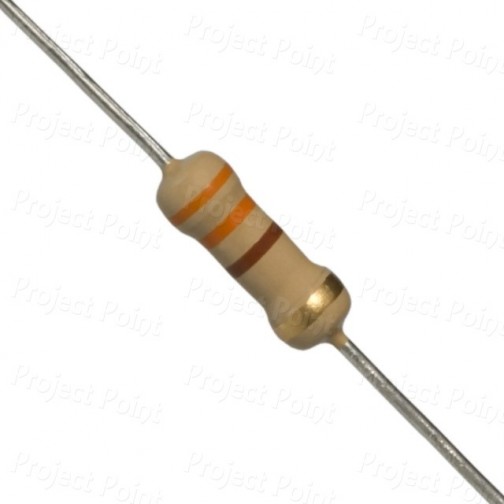 330 Ohm 0.5W Carbon Film Resistor 5% - Medium Quality (Min Order Quantity 1 pc for this Product)