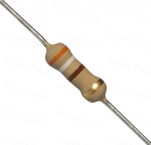 390 Ohm 0.5W Carbon Film Resistor 5% - High Quality (Min Order Quantity 1 pc for this Product)