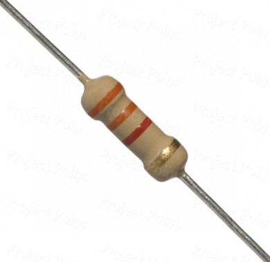 3.3K Ohm 0.5W Carbon Film Resistor 5% - Medium Quality (Min Order Quantity 1pc for this Product)