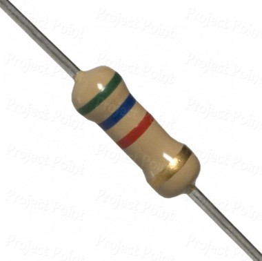 5.6K Ohm 0.5W Carbon Film Resistor 5% - Medium Quality (Min Order Quantity 1pc for this Product)