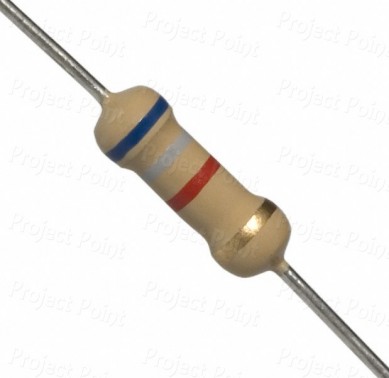 6.8K Ohm 0.5W Carbon Film Resistor 5% - Medium Quality (Min Order Quantity 1pc for this Product)