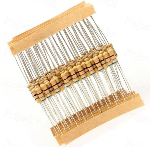 Resistors Pack 12 Values Assorted CFR 5% 0.5W - 120 Pcs (1K To 8.2K Ohm) (Min Order Quantity 1 pc for this Product)