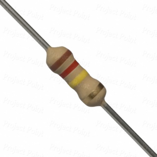 120K Ohm 0.25W Carbon Film Resistor 5% - Medium Quality (Min Order Quantity 1 pc for this Product)