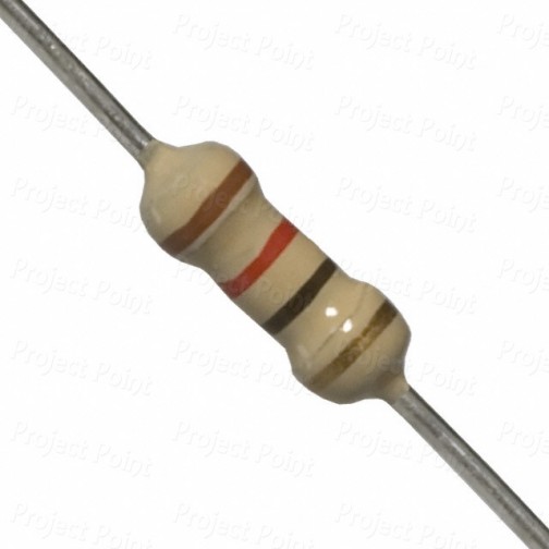 12 Ohm 0.25W Carbon Film Resistor 5% - Medium Quality (Min Order Quantity 1 pc for this Product)