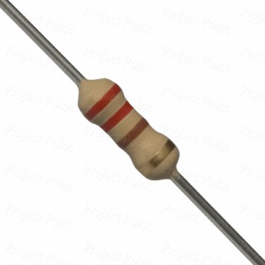 220 Ohm 0.25W Carbon Film Resistor 5% - Philips-Vishay (Min Order Quantity 1 pc for this Product)