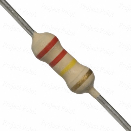 220K Ohm 0.25W Carbon Film Resistor 5% - Medium Quality (Min Order Quantity 1 pc for this Product)