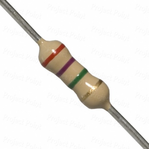 2.7M Ohm 0.25W Carbon Film Resistor 5% - Medium Quality (Min Order Quantity 1 pc for this Product)