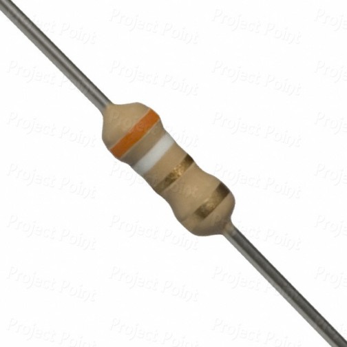 3.9 Ohm 0.25W Carbon Film Resistor 5% - Medium Quality (Min Order Quantity 1 pc for this Product)