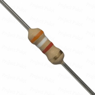 3.9K Ohm 0.25W Carbon Film Resistor 5% - Medium Quality (Min Order Quantity 1pc for this Product)