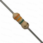 3.3M Ohm 1W Carbon Film Resistor 5%, 3M3, CFR, 1 Watt, Fixed Resistor,  Color Code Resistor, Color Ring Resistor