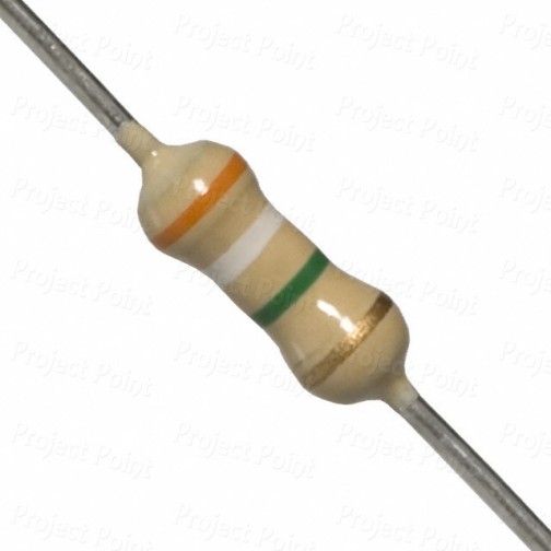 3.9M Ohm 0.25W Carbon Film Resistor 5% - Medium Quality (Min Order Quantity 1 pc for this Product)