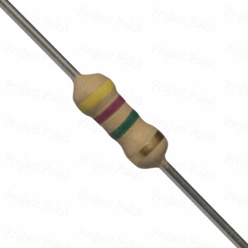 4.7M Ohm 0.25W Carbon Film Resistor 5% - Medium Quality (Min Order Quantity 1 pc for this Product)