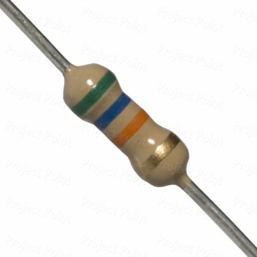 56K Ohm 0.25W Carbon Film Resistor 5% - Medium Quality (Min Order Quantity 1 pc for this Product)