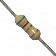 5.1 Ohm 0.25W Carbon Film Resistor 5% - High Quality