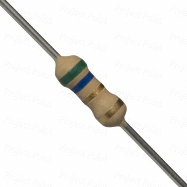 5.6 Ohm 0.25W Carbon Film Resistor 5% - Philips-Vishay (Min Order Quantity 1 pc for this Product)