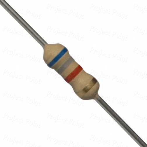 6.8K Ohm 0.25W Carbon Film Resistor 5% - High Quality (Min Order Quantity 1 pc for this Product)