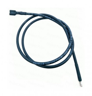 24A Battery Cable - Female Spade Terminals to Open Wire - 150cms Black (Min Order Quantity 1 pc for this Product)