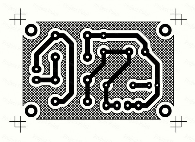 2A Full Wave Bridge Rectifier Power Supply PCB Print-out on Toner Paper (Min Order Quantity 1 pc for this Product)