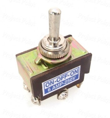 Double Pole Center-Off Heavy Duty Toggle Switch - 6A (Min Order Quantity 1 pc for this Product)