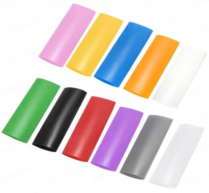 Pre-Cut Heat Shrink Tube 7mm x 100mm Black - 50 Pcs (Min Order Quantity 1pc for this Product)