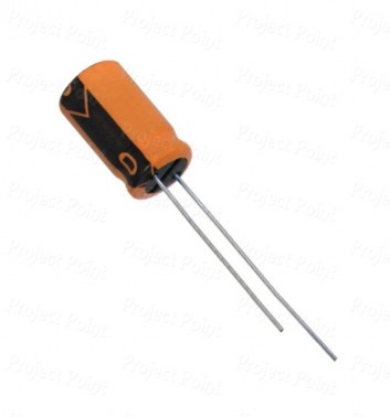 3.3uF 63V Electrolytic Capacitor - Keltron (Min Order Quantity 1pc for this Product)