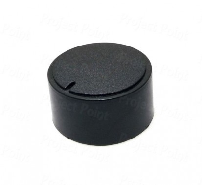 33mm Black Plastic Knob for D-Type Shaft - Low Profile (Min Order Quantity 1 pc for this Product)