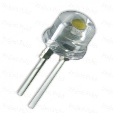 8mm High Quality Clear Lens Light Yellow LED (Min Order Quantity 1pc for this Product)