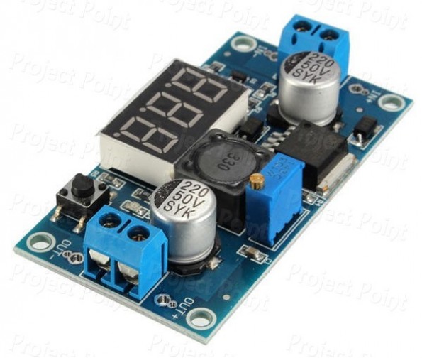 LM2596 DC-DC Voltage Regulator Adjustable Step Down Power Supply Module with Display (Min Order Quantity 1 pc for this Product)