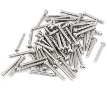 High Quality M2.5 Phillips Pan Head Machine Screw - 25mm (Min Order Quantity 1pc for this Product)