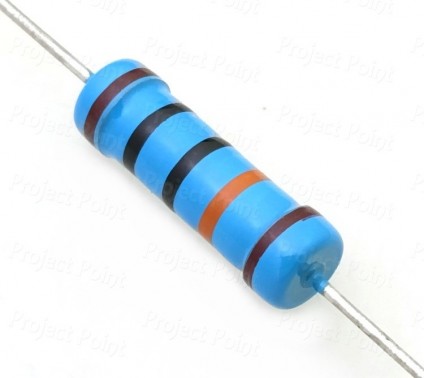 100K Ohm 3W Metal Film Resistor 1% - High Quality (Min Order Quantity 1 pc for this Product)