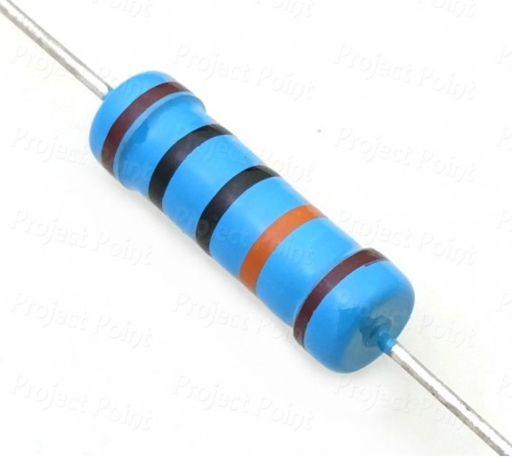 100K Ohm 2W Metal Film Resistor 1% - High Quality (Min Order Quantity 1 pc for this Product)