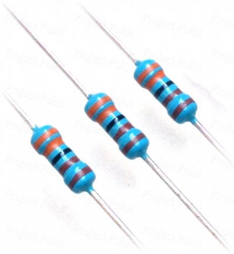 3.3K Ohm 0.25W Metal Film Resistor 1% - High Quality (Min Order Quantity 1 pc for this Product)